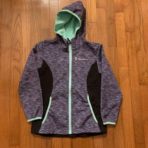 Free Country Chroma Fleece Lined Jacket Multi Color Girl Sz L